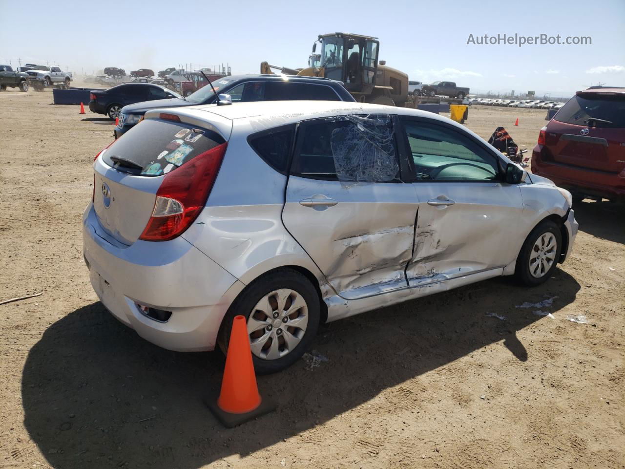 2016 Hyundai Accent Se Silver vin: KMHCT5AE9GU294914