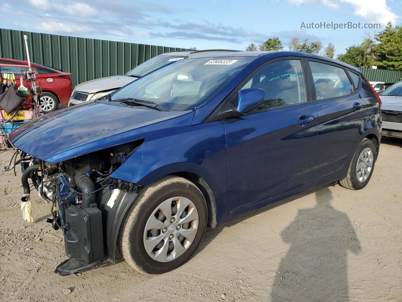 2017 Hyundai Accent Se Blue vin: KMHCT5AE9HU313026