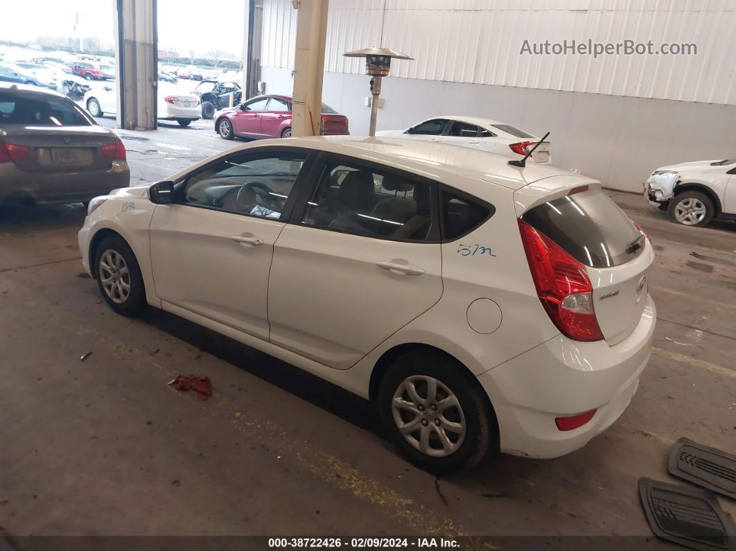 2014 Hyundai Accent Gs White vin: KMHCT5AEXEU151032