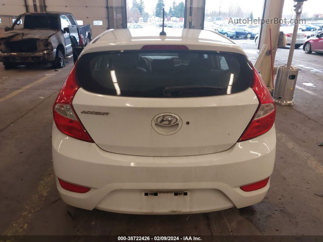 2014 Hyundai Accent Gs White vin: KMHCT5AEXEU151032