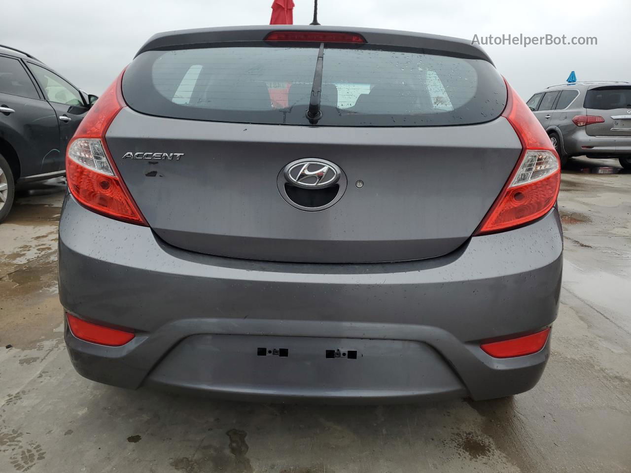 2014 Hyundai Accent Gls Серый vin: KMHCT5AEXEU180384