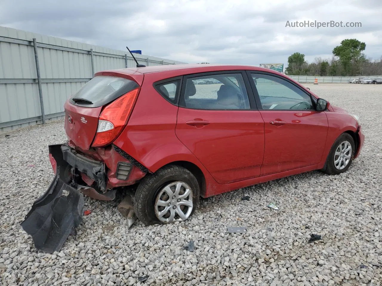 2014 Hyundai Accent Gls Red vin: KMHCT5AEXEU182765