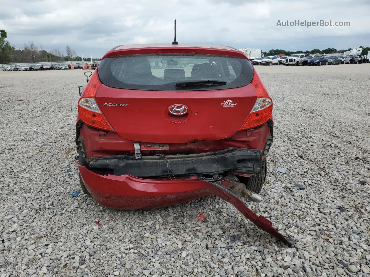 2014 Hyundai Accent Gls Red vin: KMHCT5AEXEU182765