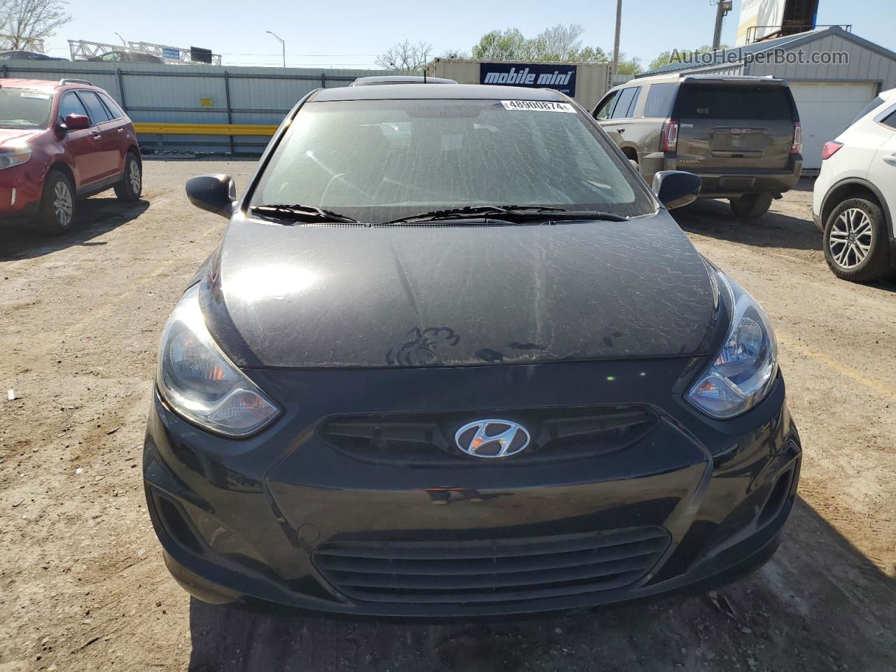 2014 Hyundai Accent Gls Black vin: KMHCT5AEXEU188808