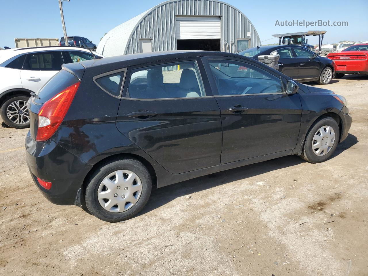 2014 Hyundai Accent Gls Black vin: KMHCT5AEXEU188808