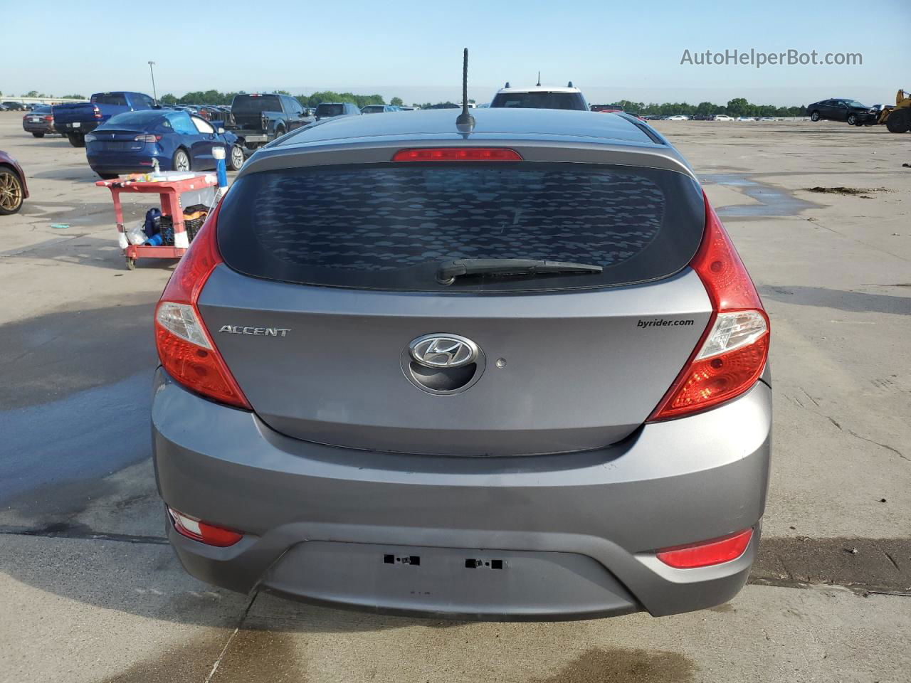 2015 Hyundai Accent Gs Серый vin: KMHCT5AEXFU219816