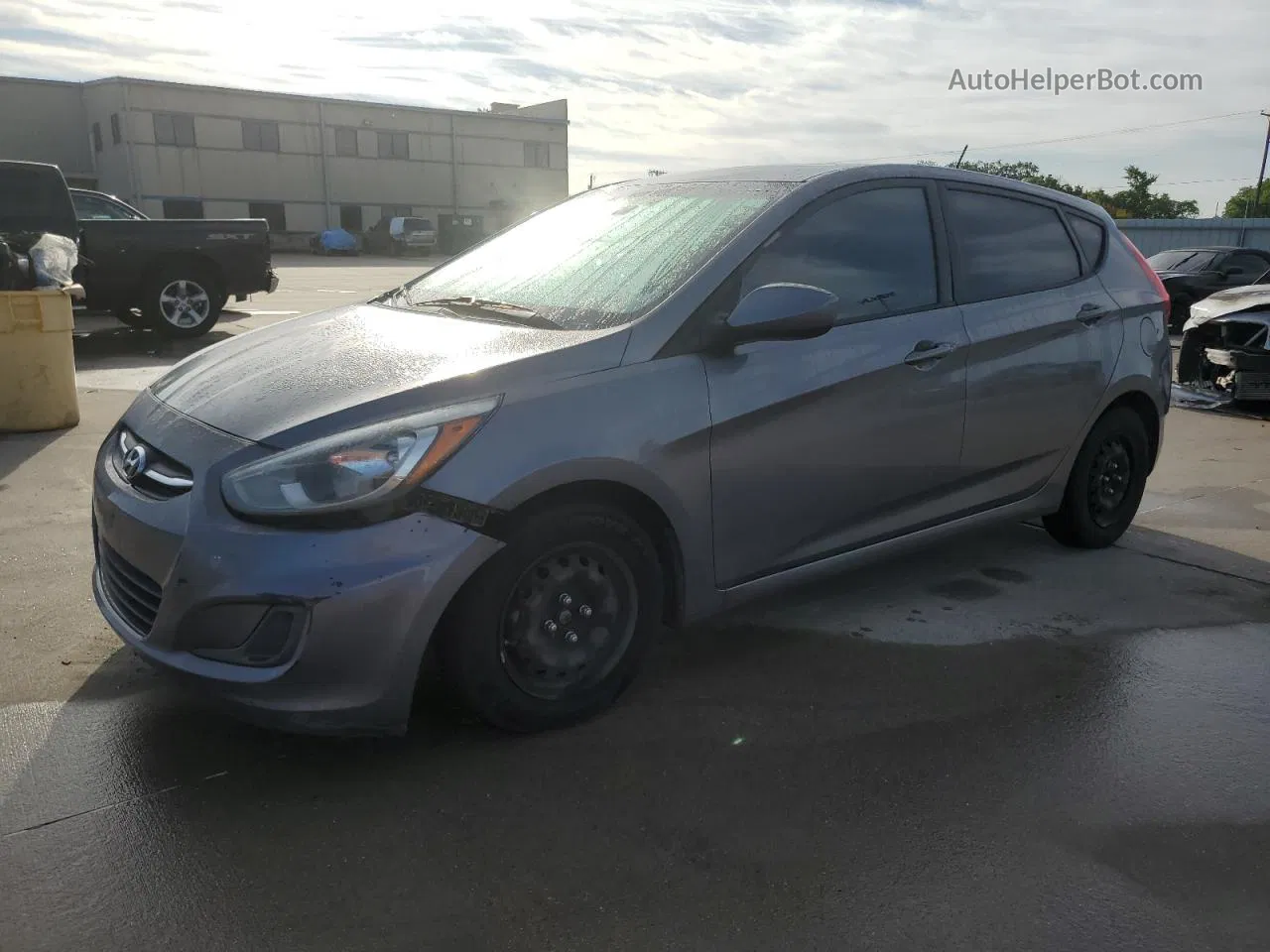 2015 Hyundai Accent Gs Серый vin: KMHCT5AEXFU219816