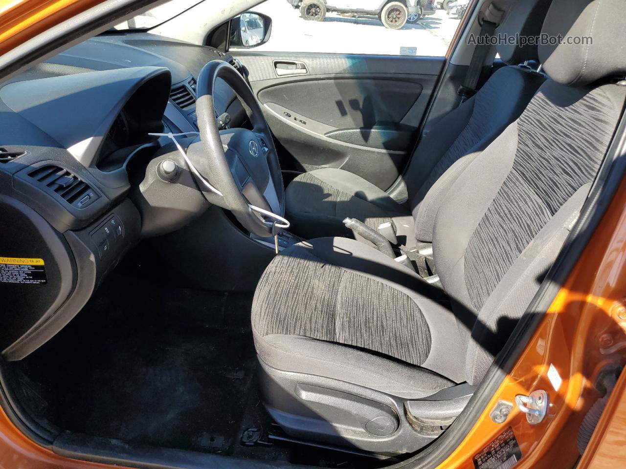 2015 Hyundai Accent Gs Orange vin: KMHCT5AEXFU220951