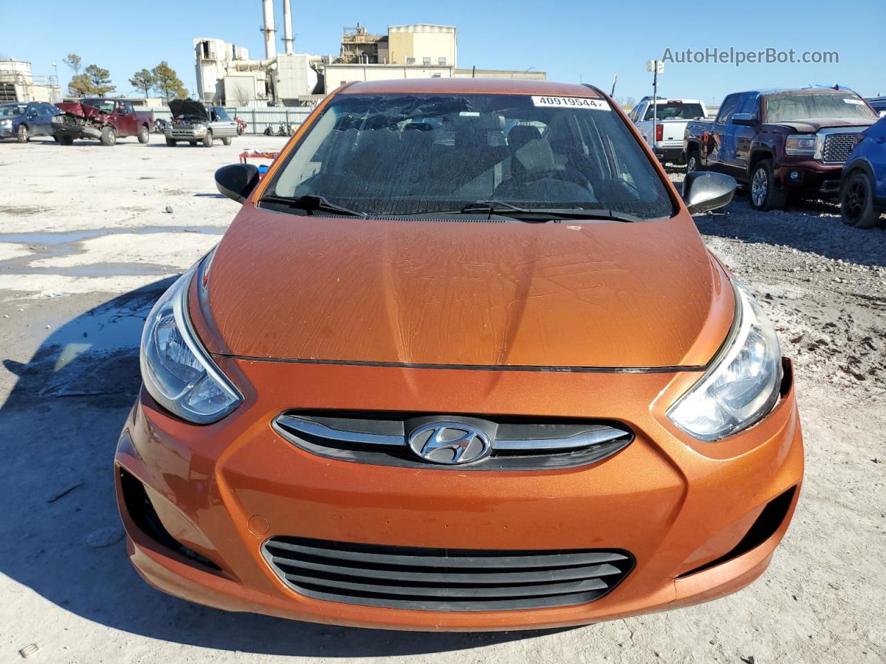 2015 Hyundai Accent Gs Orange vin: KMHCT5AEXFU220951