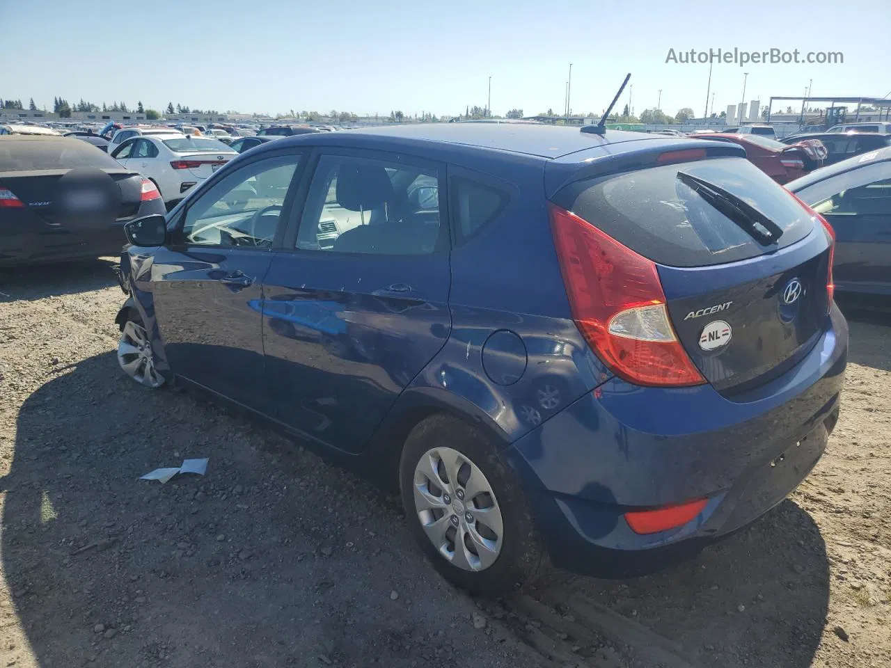 2015 Hyundai Accent Gs Blue vin: KMHCT5AEXFU224367