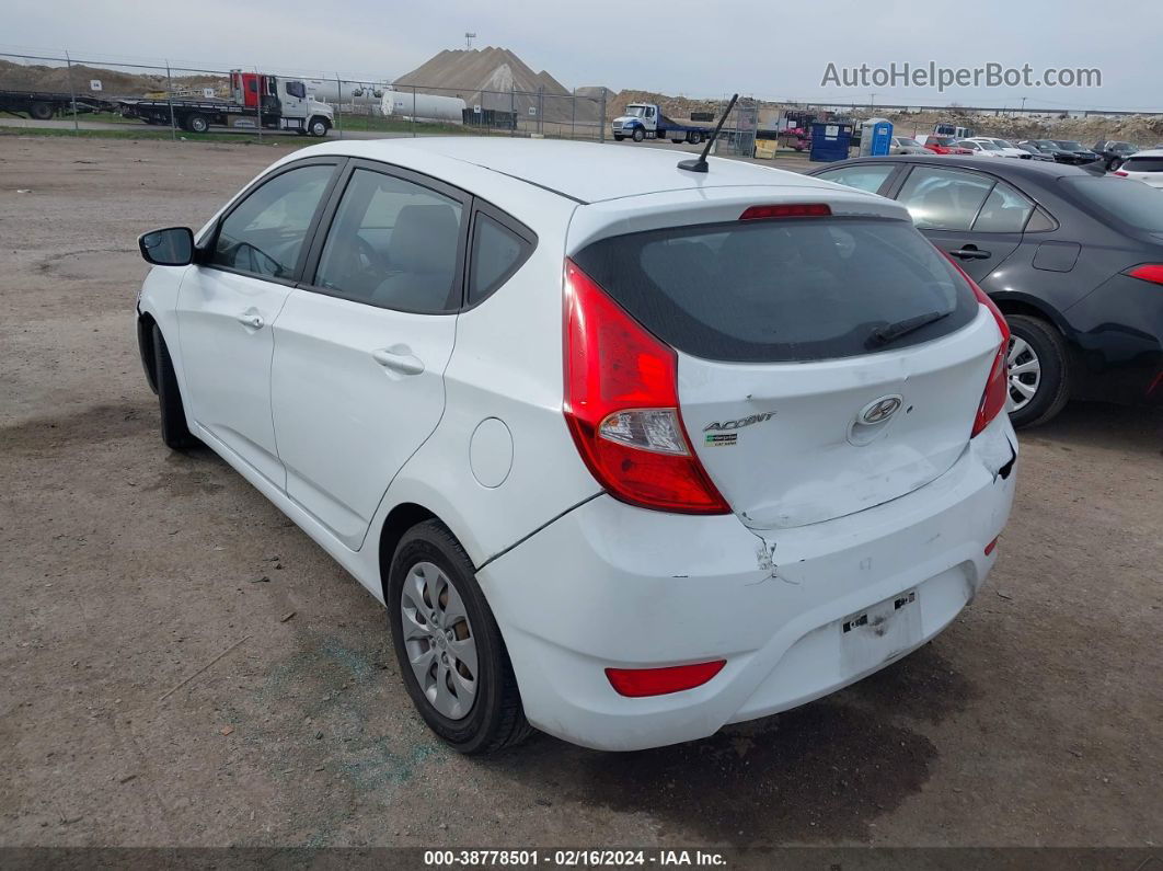 2016 Hyundai Accent Se White vin: KMHCT5AEXGU238688