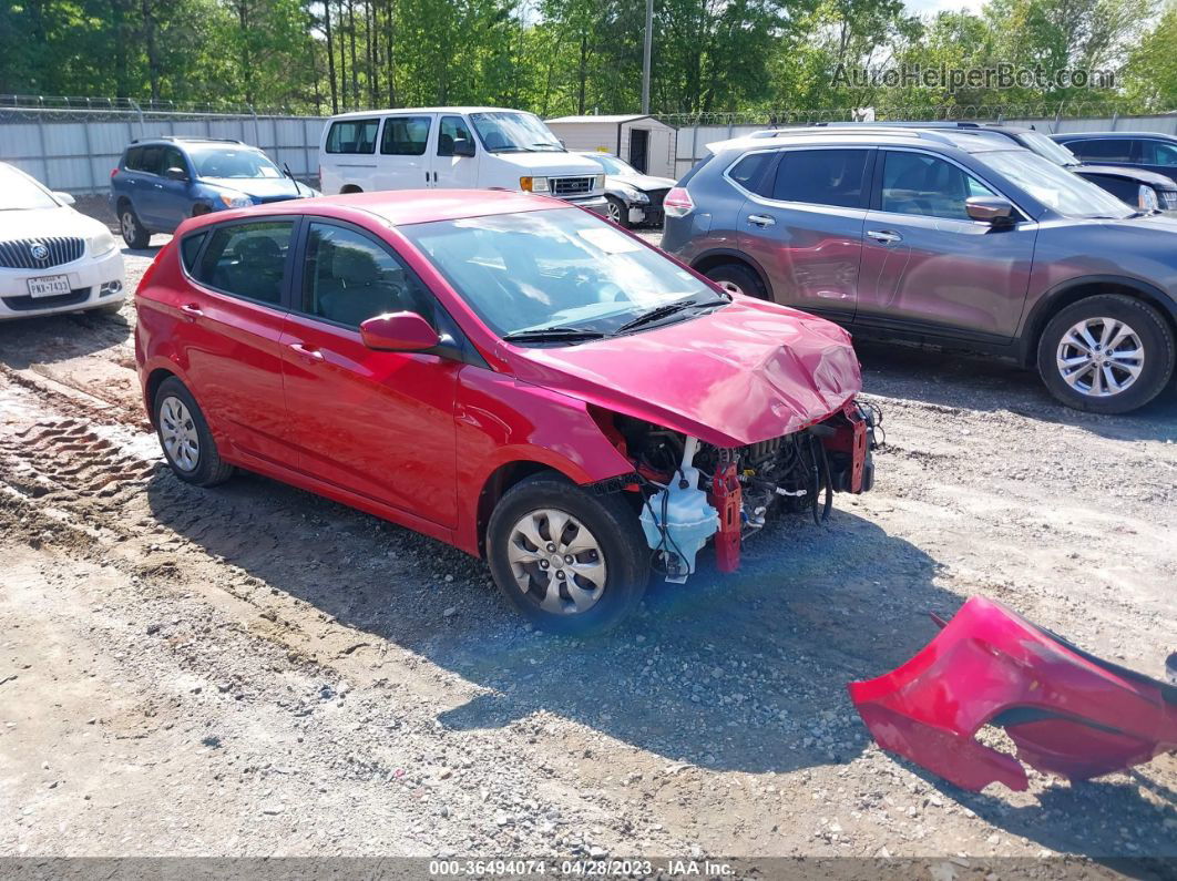 2016 Hyundai Accent Se Красный vin: KMHCT5AEXGU241400