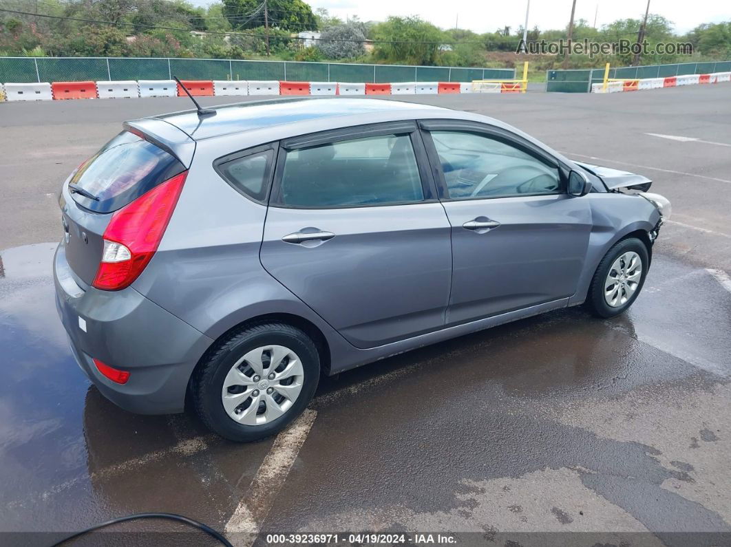 2016 Hyundai Accent Se Gray vin: KMHCT5AEXGU269293