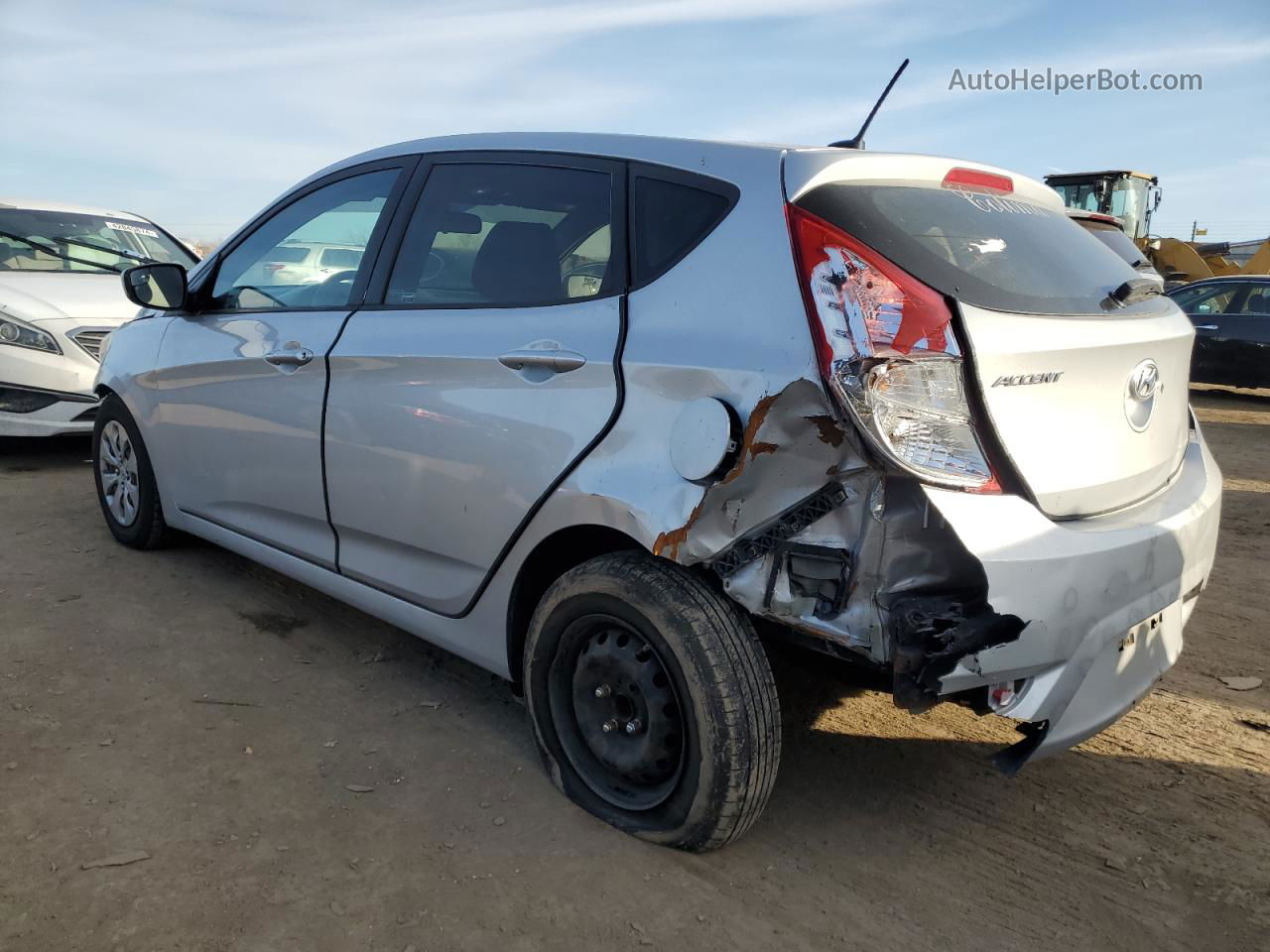 2016 Hyundai Accent Se Silver vin: KMHCT5AEXGU276728