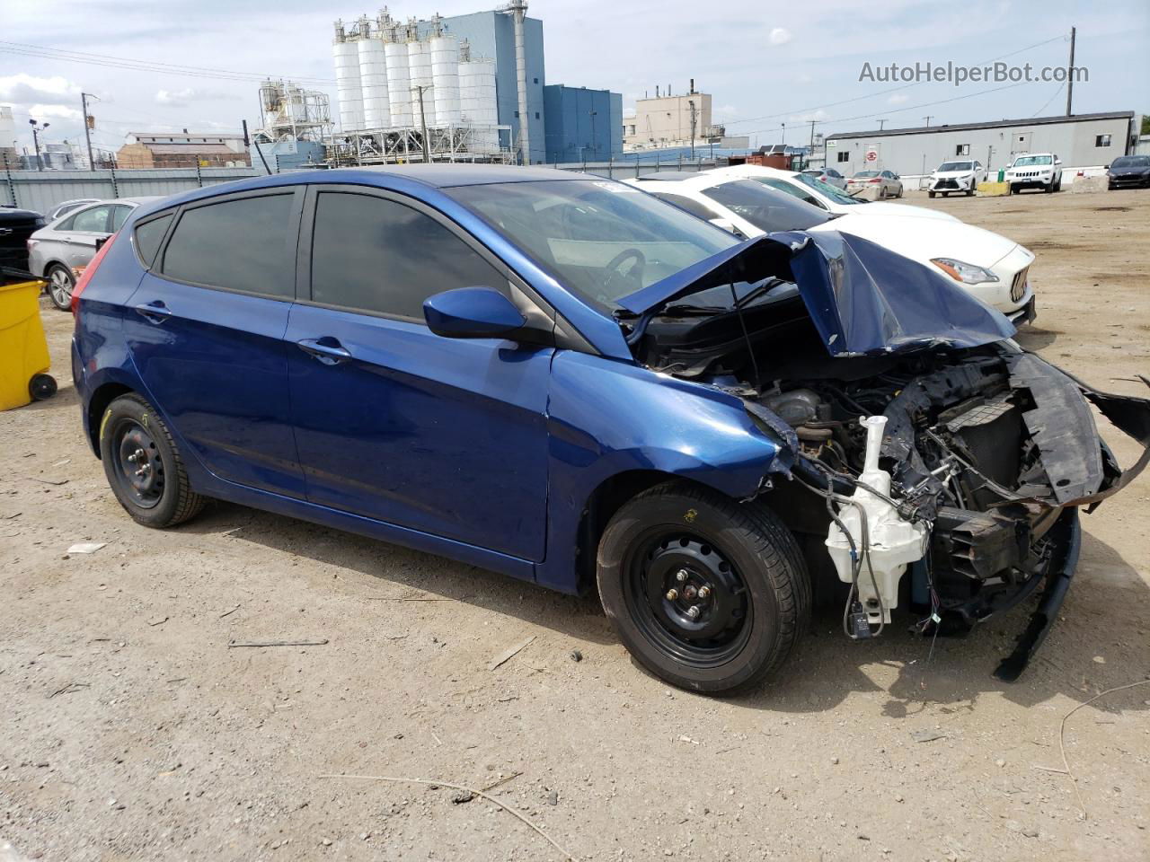 2016 Hyundai Accent Se Синий vin: KMHCT5AEXGU287373