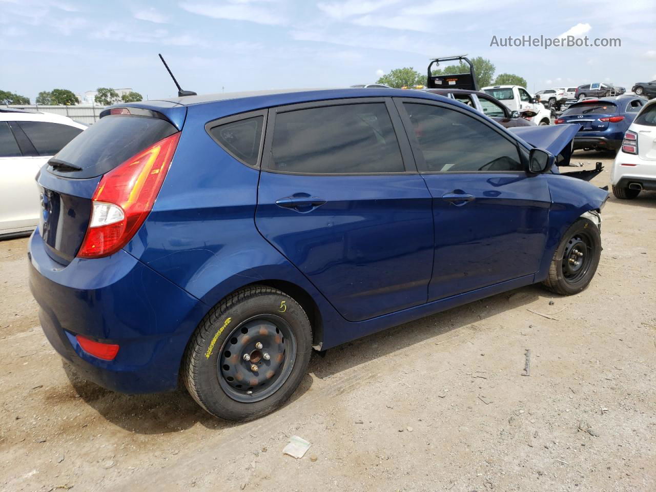 2016 Hyundai Accent Se Blue vin: KMHCT5AEXGU287373