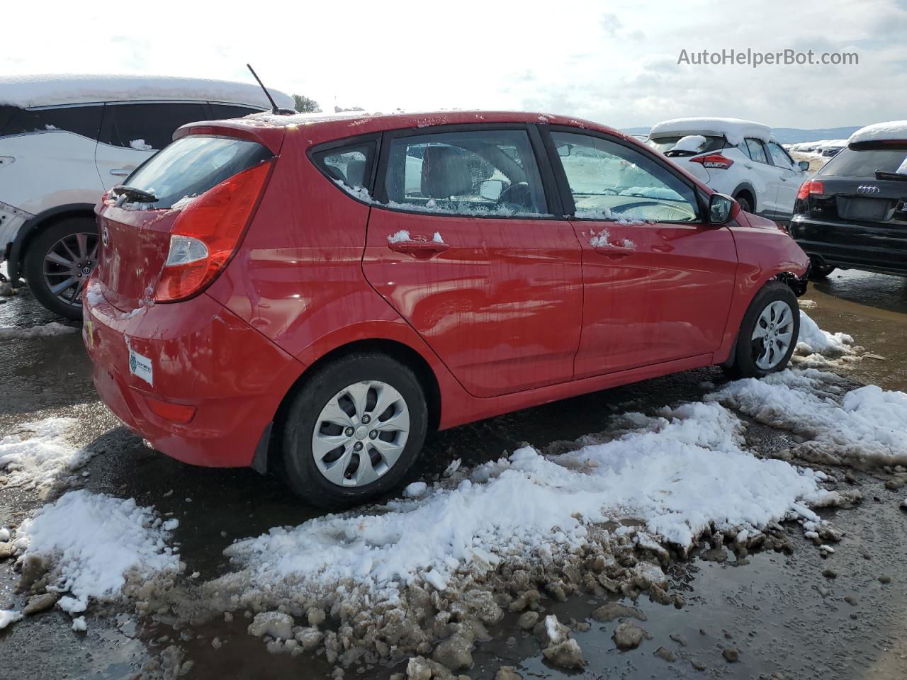 2016 Hyundai Accent Se Красный vin: KMHCT5AEXGU290483