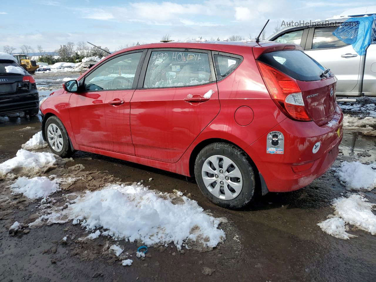 2016 Hyundai Accent Se Красный vin: KMHCT5AEXGU290483