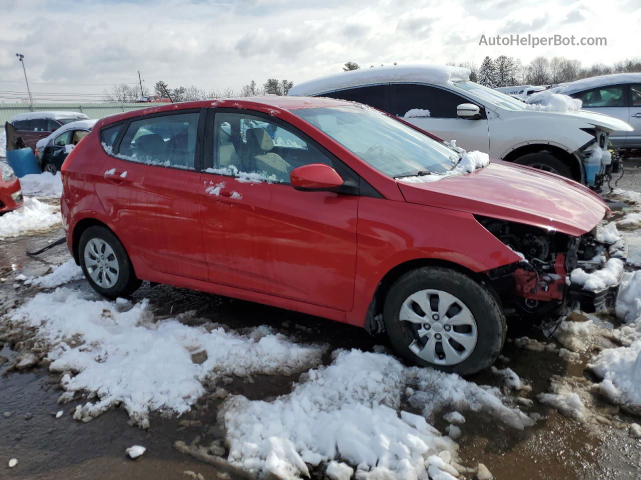 2016 Hyundai Accent Se Красный vin: KMHCT5AEXGU290483