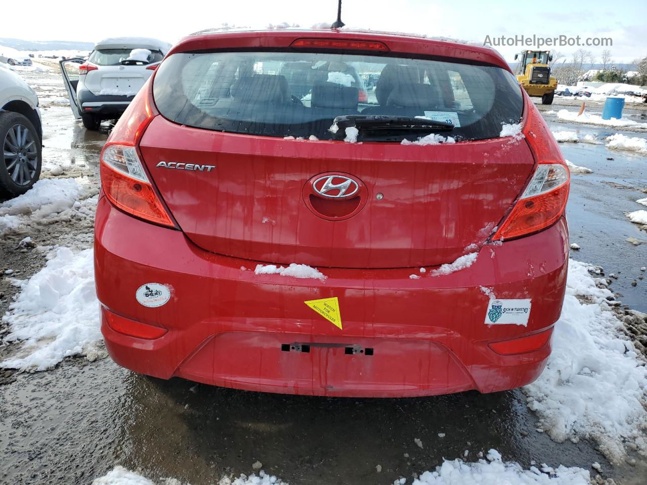 2016 Hyundai Accent Se Красный vin: KMHCT5AEXGU290483