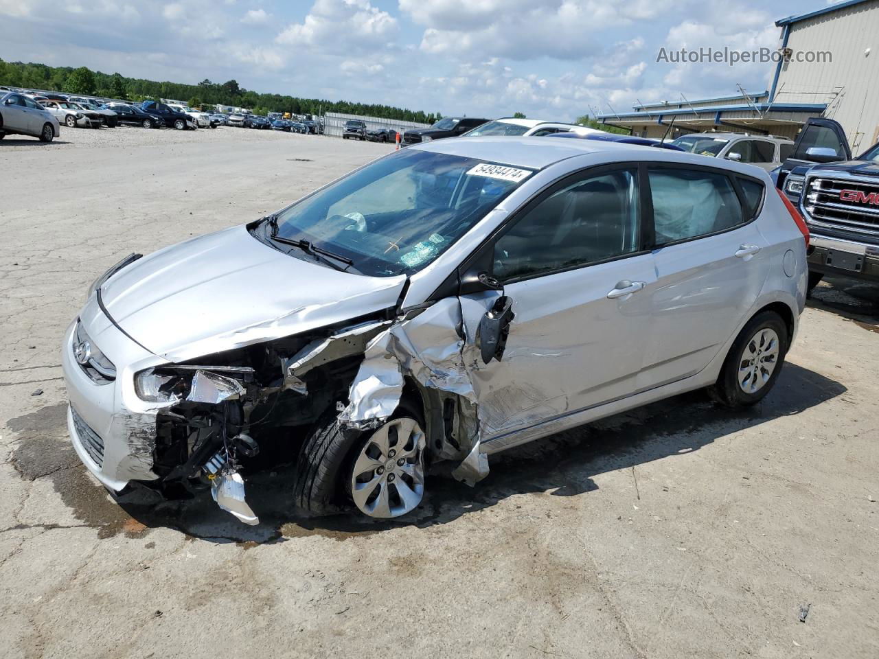 2017 Hyundai Accent Se Silver vin: KMHCT5AEXHU338355