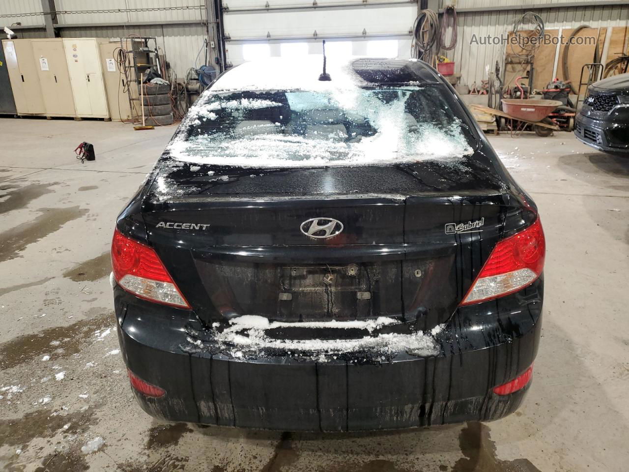 2013 Hyundai Accent Gls Black vin: KMHCU4AE0DU275719