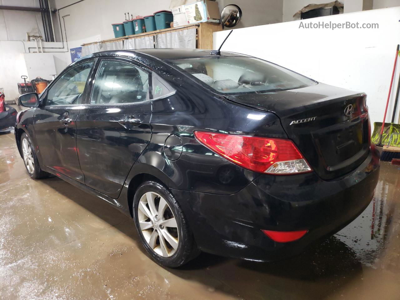 2013 Hyundai Accent Gls Black vin: KMHCU4AE1DU479123