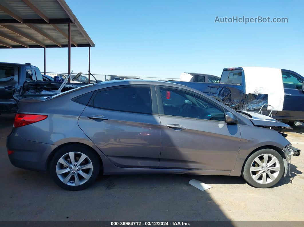 2014 Hyundai Accent Gls Gray vin: KMHCU4AE1EU624890