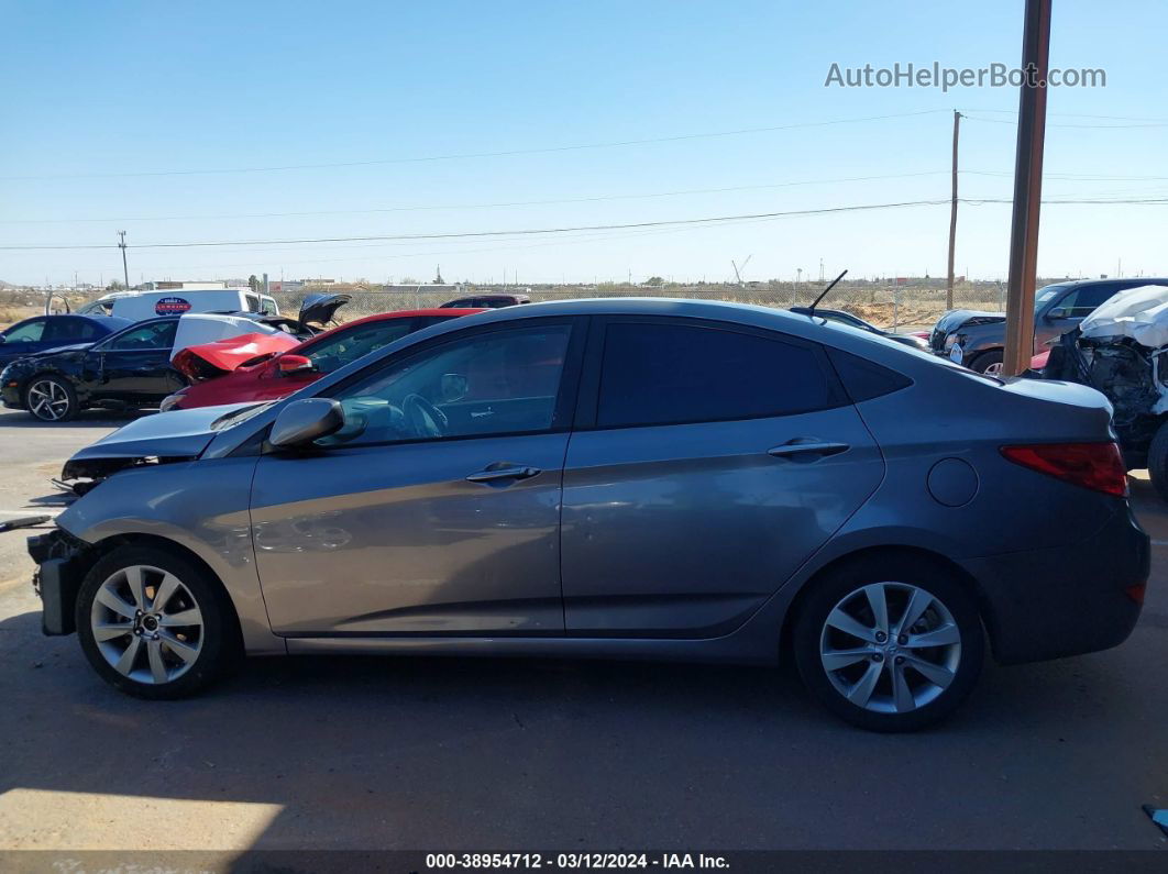 2014 Hyundai Accent Gls Gray vin: KMHCU4AE1EU624890