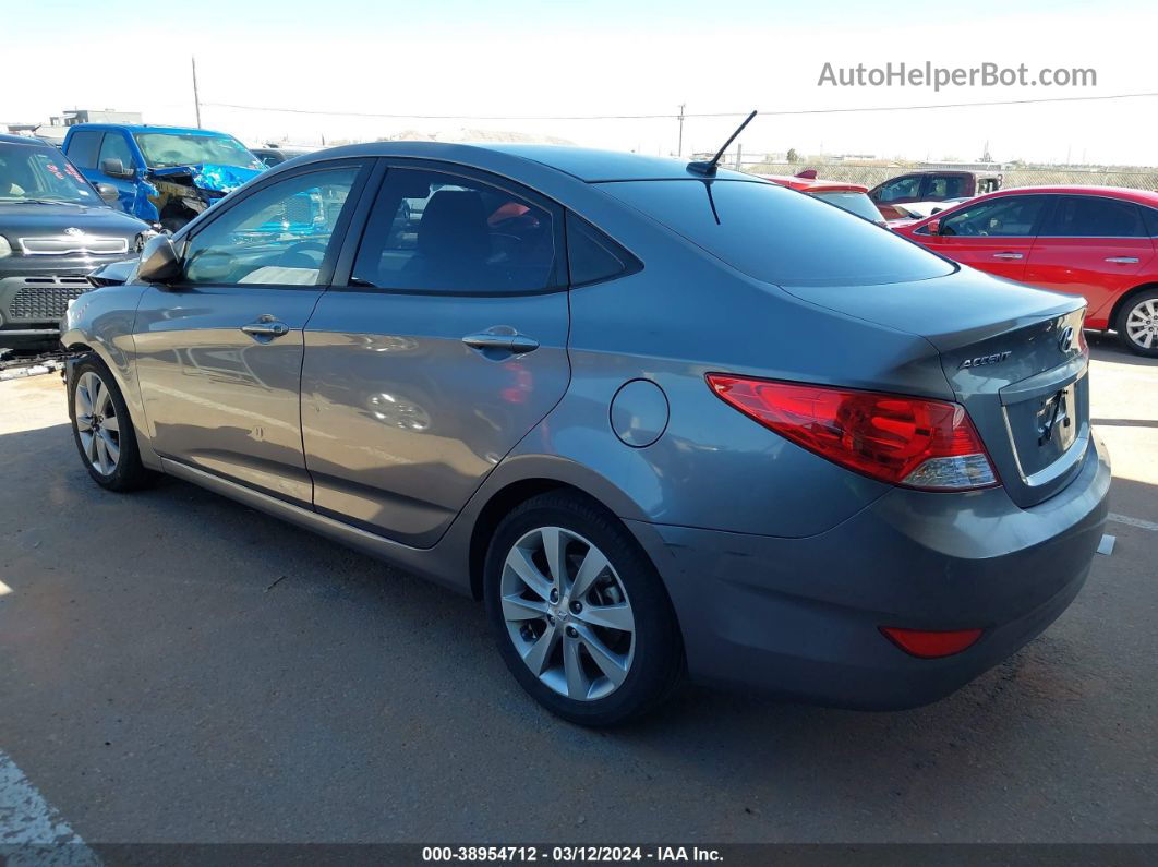 2014 Hyundai Accent Gls Gray vin: KMHCU4AE1EU624890