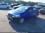 2014 Hyundai Accent Gls Blue vin: KMHCU4AE2EU763636