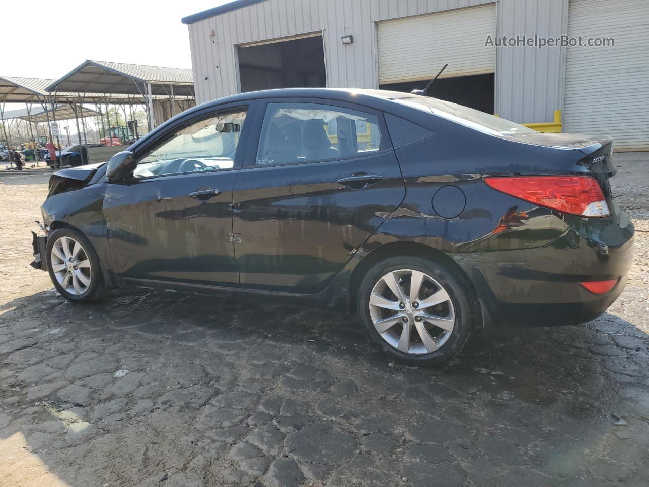 2014 Hyundai Accent Gls Black vin: KMHCU4AE3EU619416