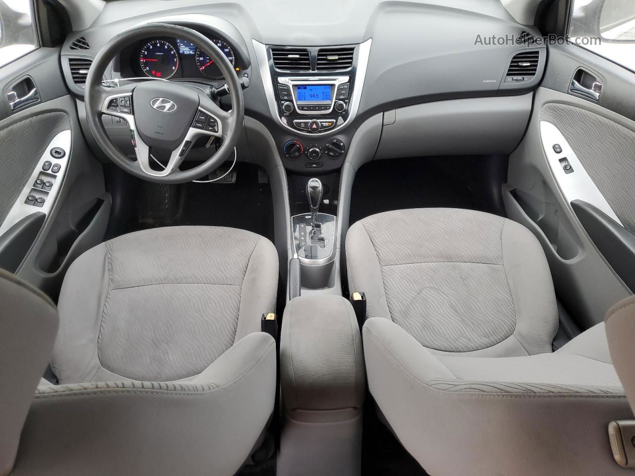 2014 Hyundai Accent Gls Silver vin: KMHCU4AE3EU767002