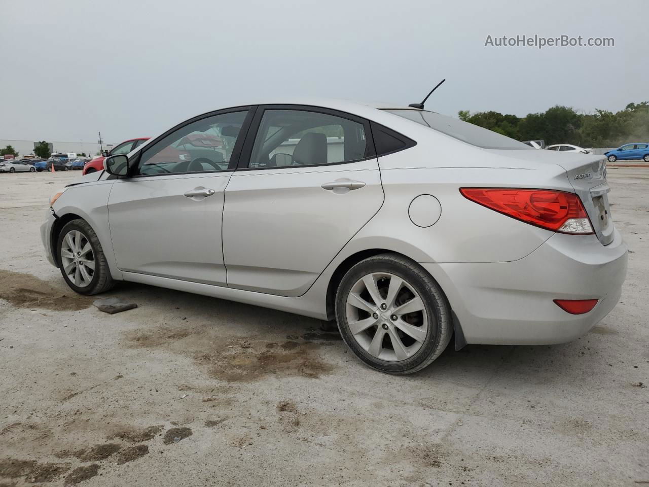 2014 Hyundai Accent Gls Silver vin: KMHCU4AE3EU767002