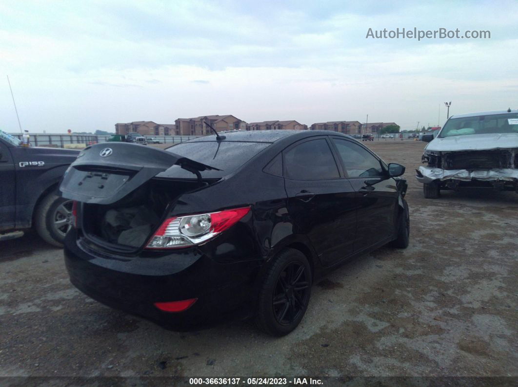 2015 Hyundai Accent Gls Black vin: KMHCU4AE3FU920253