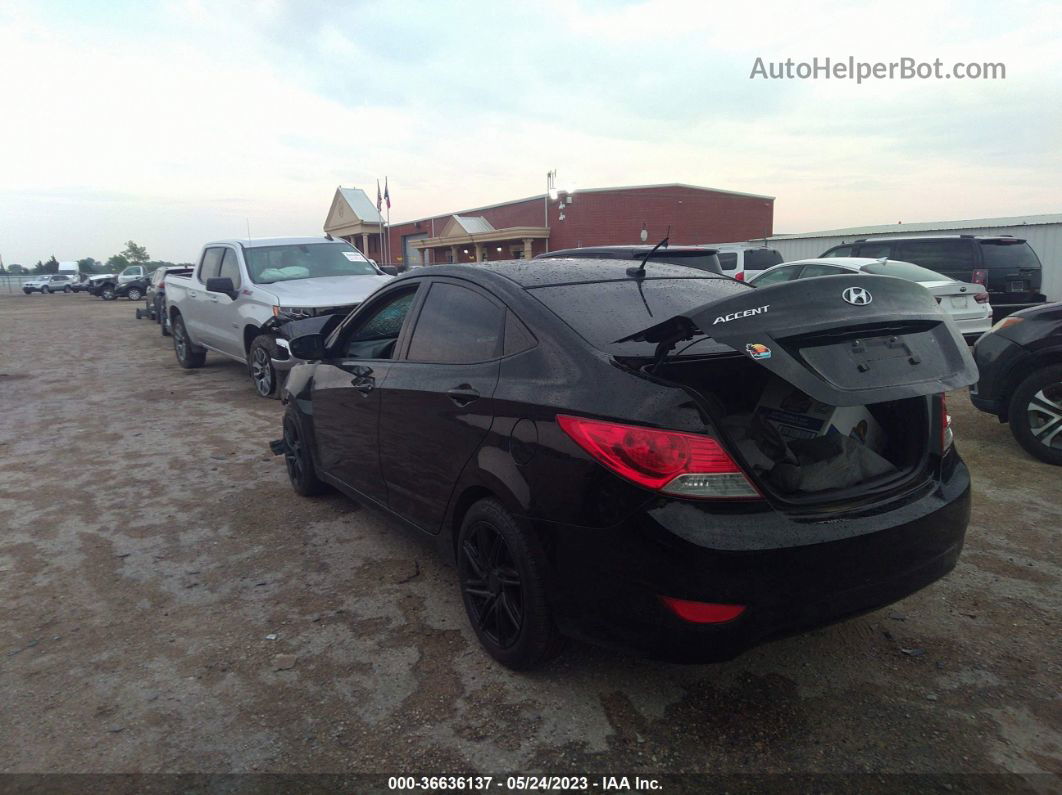 2015 Hyundai Accent Gls Black vin: KMHCU4AE3FU920253