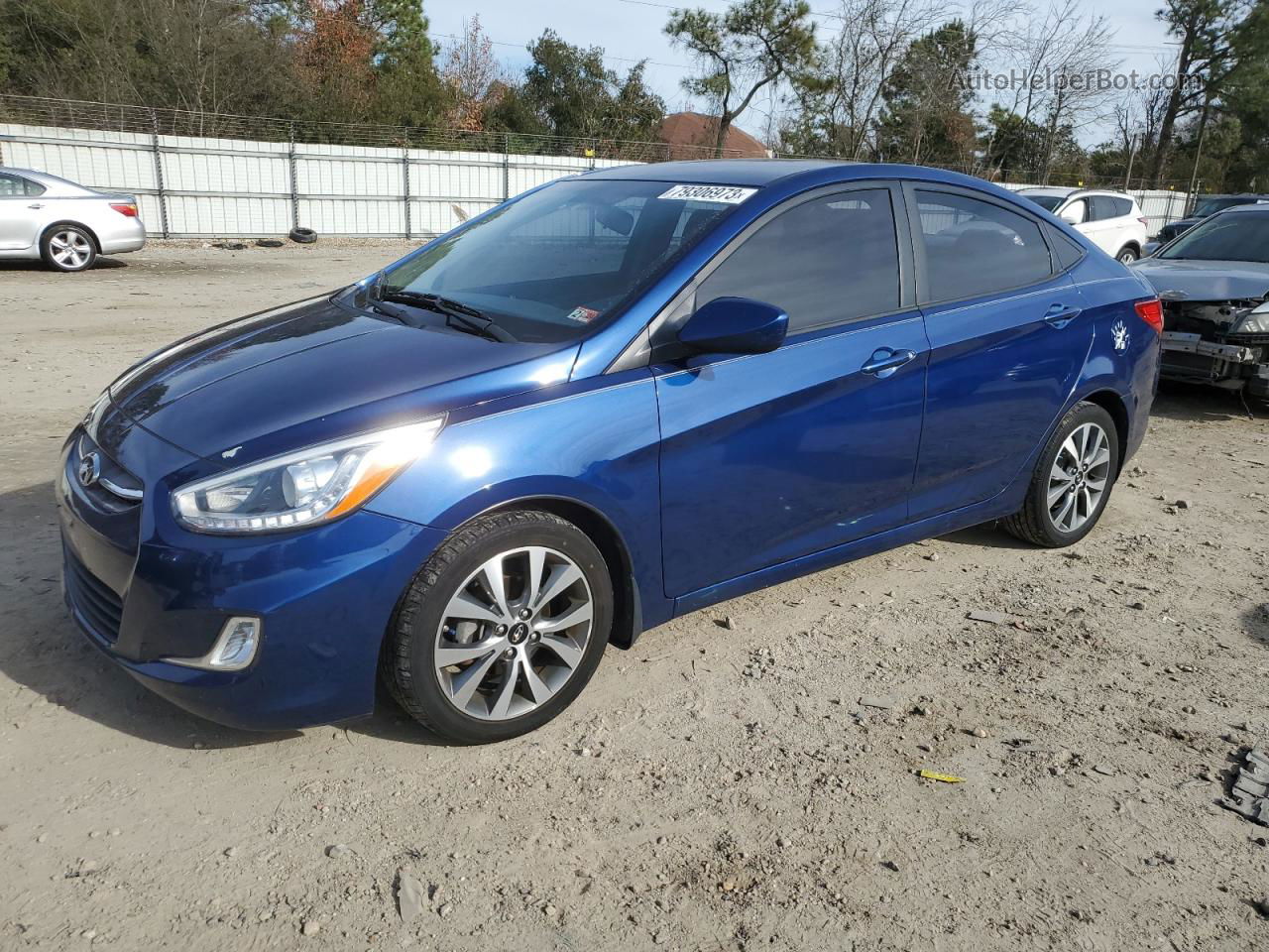 2016 Hyundai Accent Se Blue vin: KMHCU4AE3GU046763