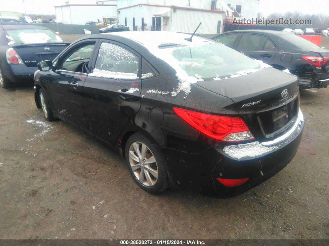 2013 Hyundai Accent Gls Black vin: KMHCU4AE5DU306155