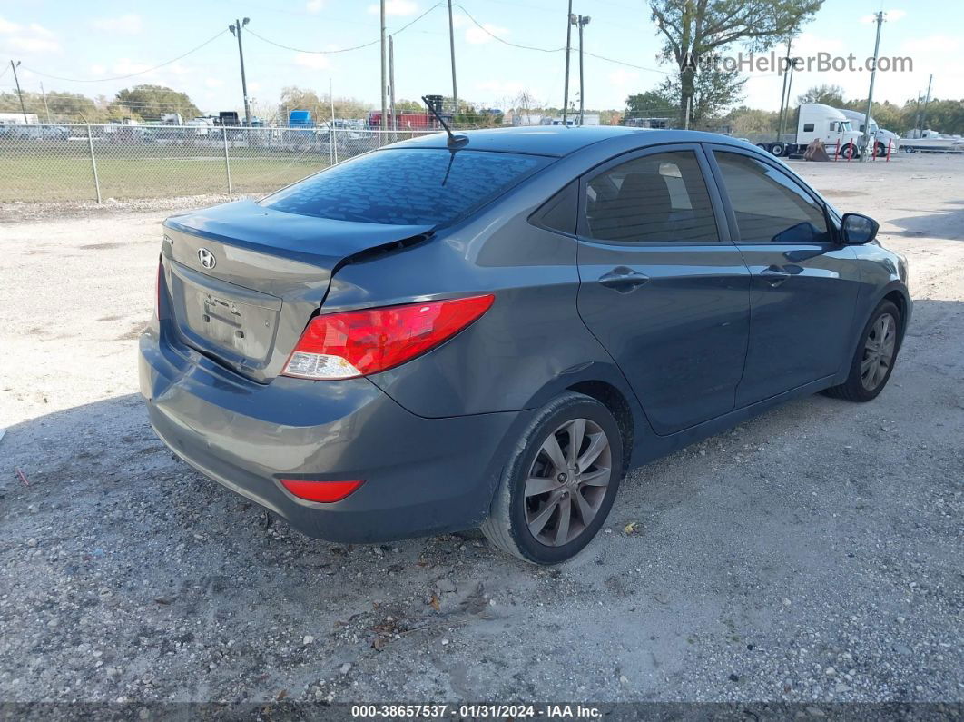 2013 Hyundai Accent Gls Gray vin: KMHCU4AE6DU277314