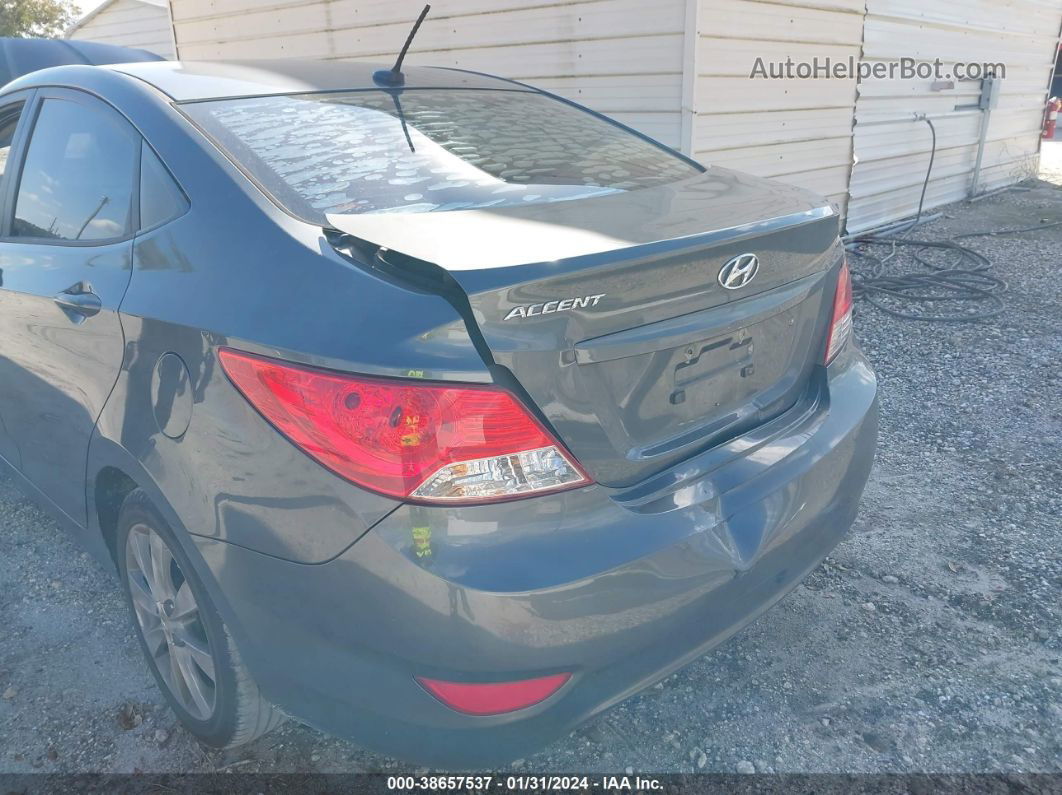 2013 Hyundai Accent Gls Gray vin: KMHCU4AE6DU277314