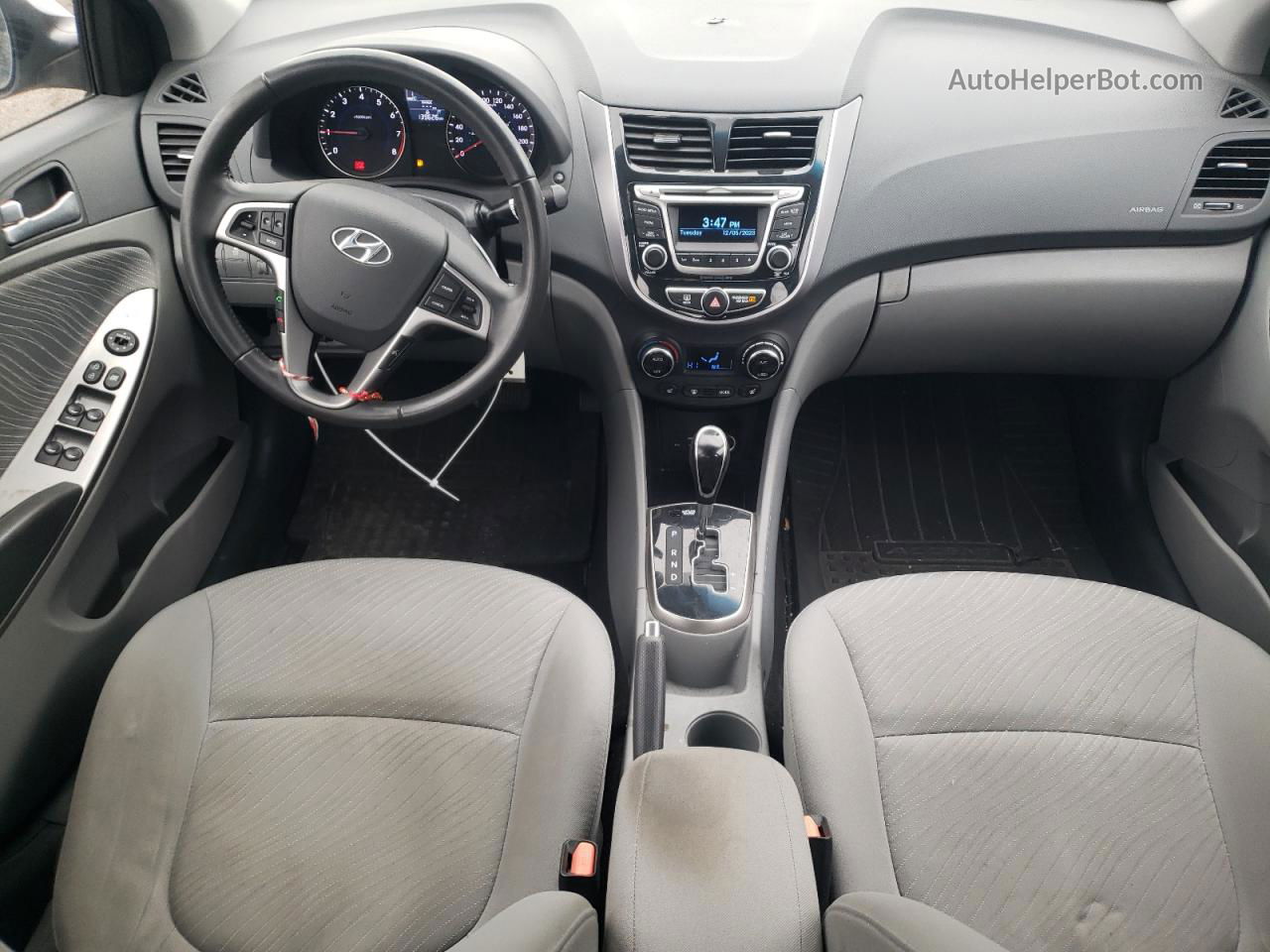 2015 Hyundai Accent Gls Silver vin: KMHCU4AE6FU877883