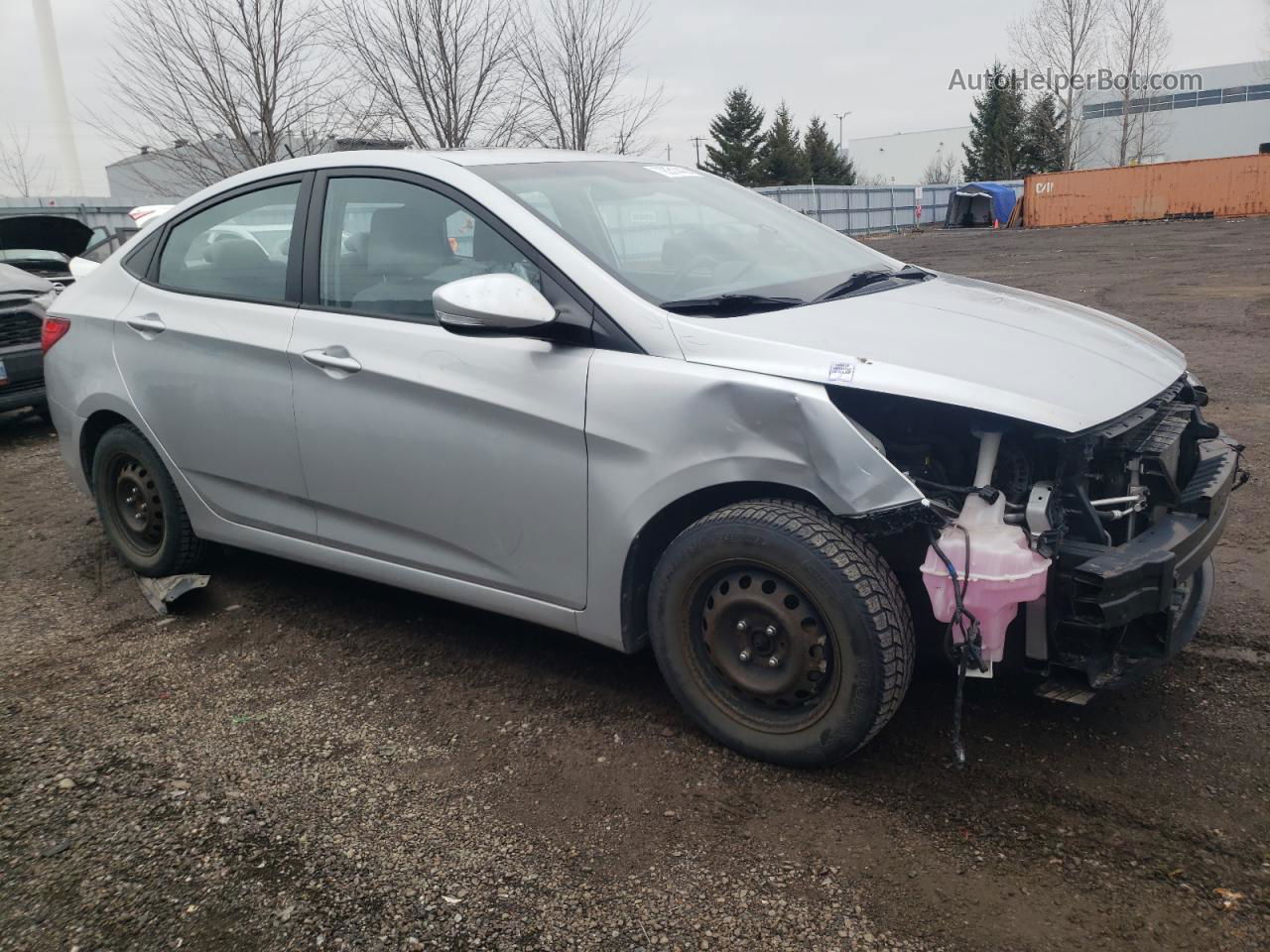 2015 Hyundai Accent Gls Silver vin: KMHCU4AE6FU877883