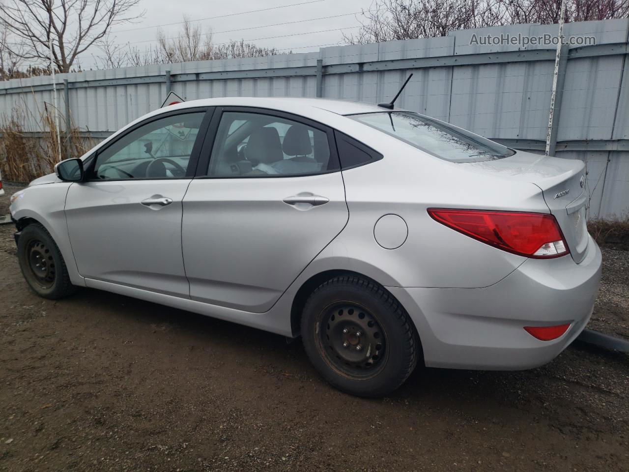 2015 Hyundai Accent Gls Silver vin: KMHCU4AE6FU877883