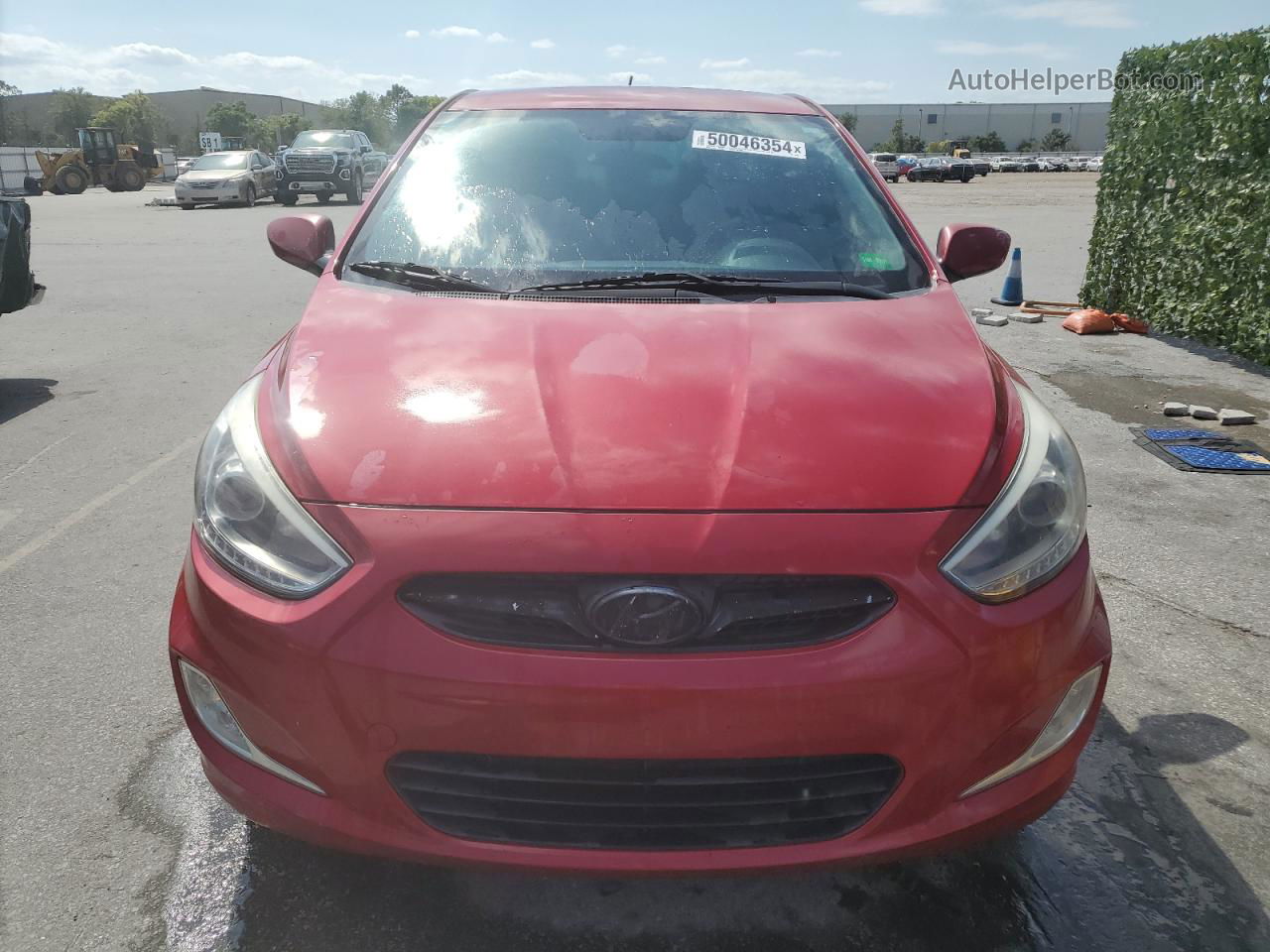 2014 Hyundai Accent Gls Red vin: KMHCU4AE7EU732656