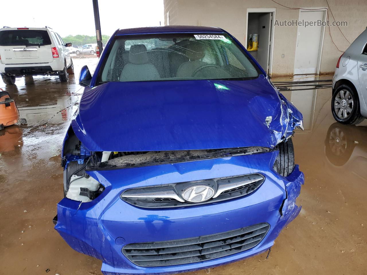 2014 Hyundai Accent Gls Blue vin: KMHCU4AE8EU622411