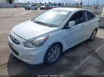 2013 Hyundai Accent Gls White vin: KMHCU4AE9DU319586