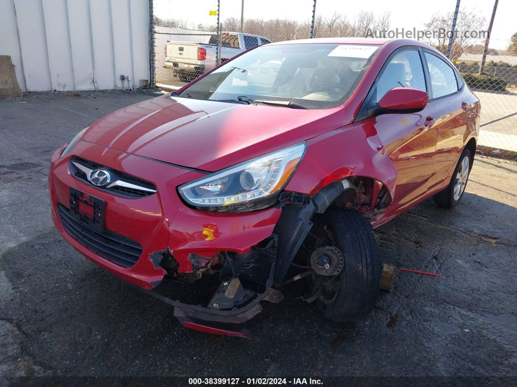 2014 Hyundai Accent Gls Red vin: KMHCU4AE9EU610770