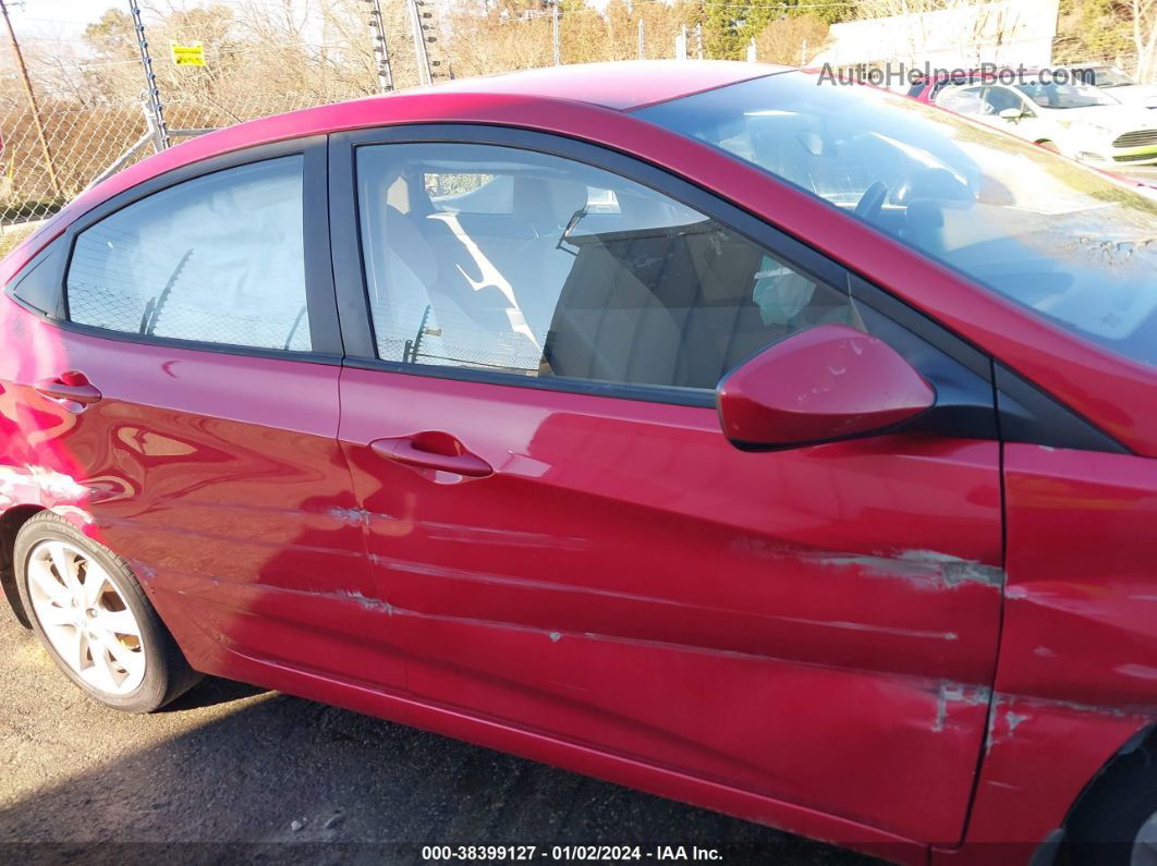 2014 Hyundai Accent Gls Red vin: KMHCU4AE9EU610770