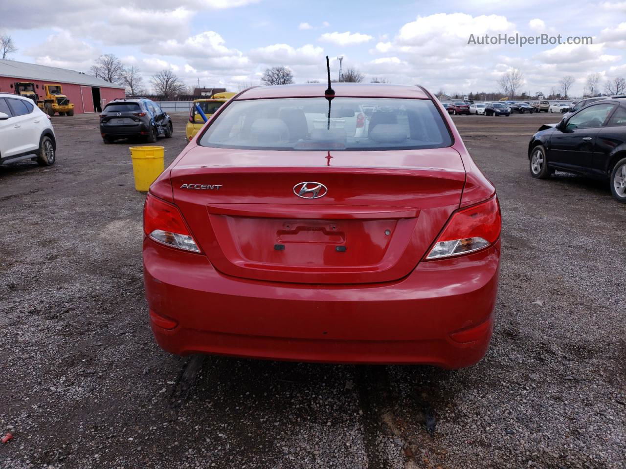 2015 Hyundai Accent Gls Red vin: KMHCU4AE9FU842691