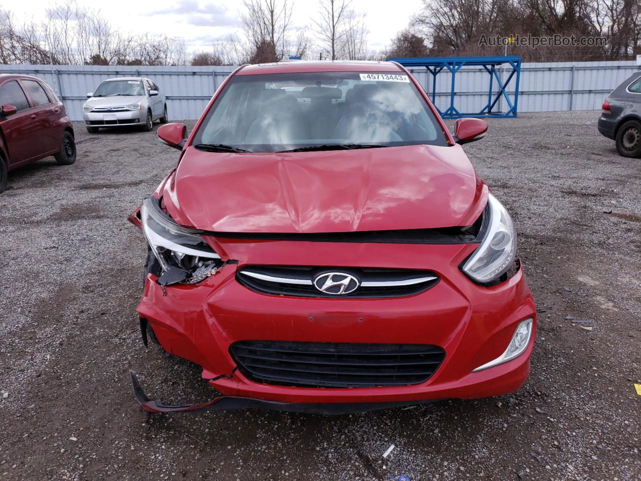 2015 Hyundai Accent Gls Red vin: KMHCU4AE9FU842691